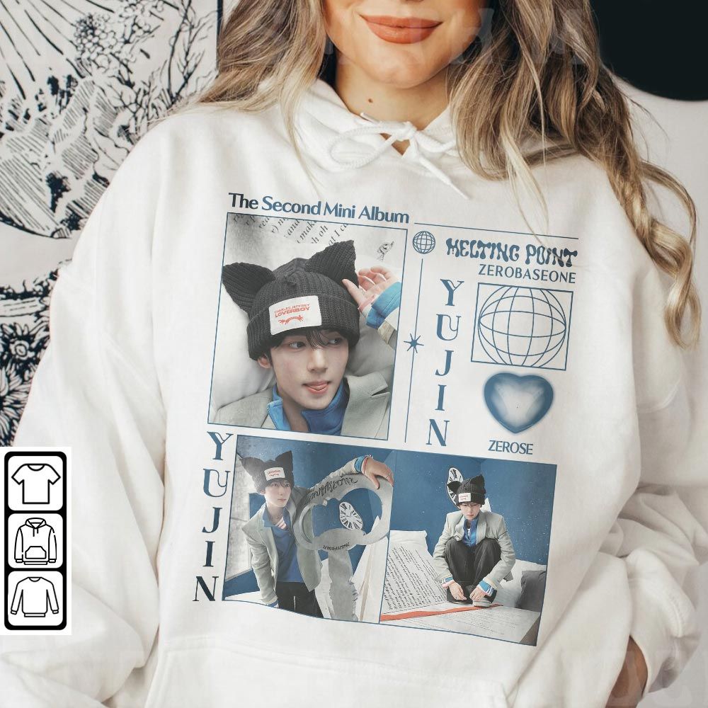 Blvck Style Zerobaseone Han Yujin Kpop Sweatshirt, ZB1 Melting